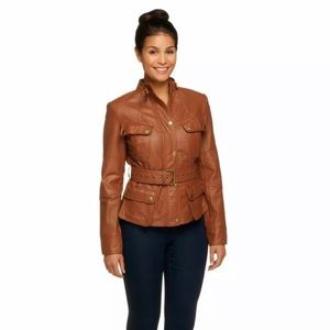 G.I.L.I. Women's Brown Leather Jacket